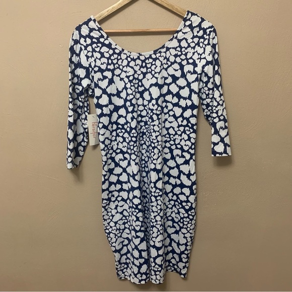 Persifor Kilpatrick Panthera Dress Blue White Size Large NWT New - Picture 6 of 11